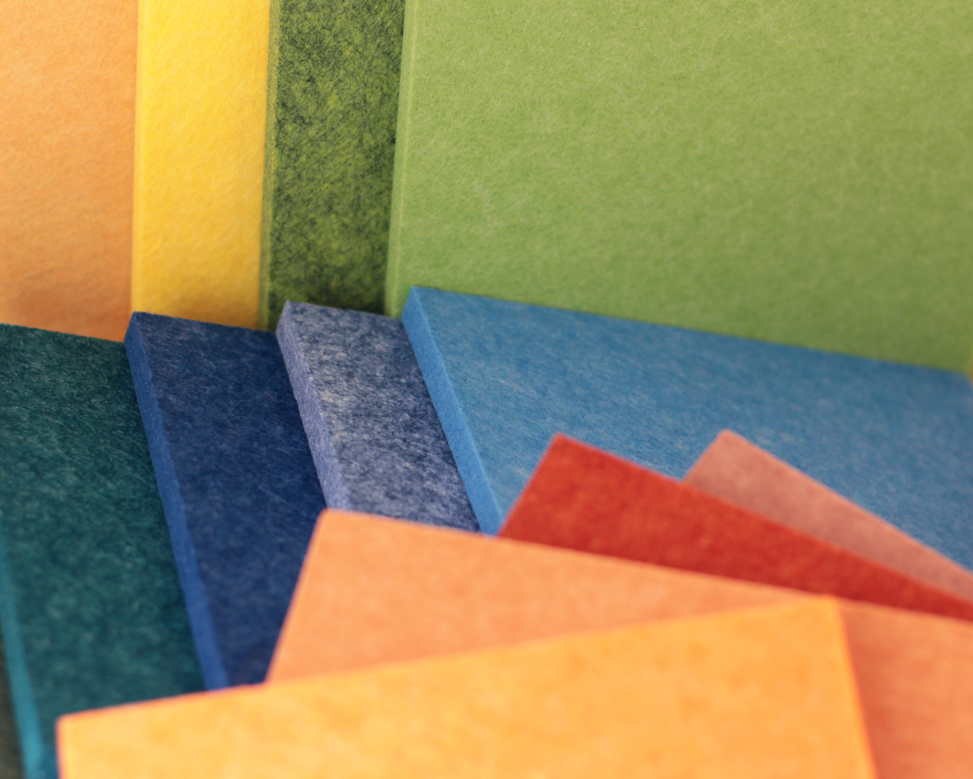 Colores de fieltro PET acústico Parq.